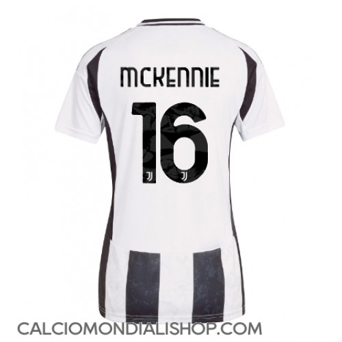 Maglie da calcio Juventus Weston McKennie #16 Prima Maglia Femminile 2024-25 Manica Corta